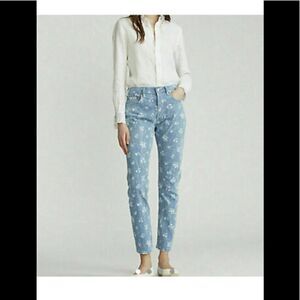 New without tags POLO Ralph Lauren The Callen High Rise Slim floral jeans sz 31